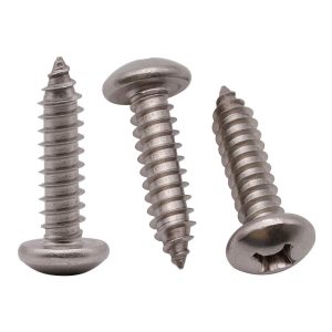 #8 x 3/4" (100 Pack) Stainless Steel Phillips Pan Head Wood Screws, Stainless Steel 304 (18-8), Pan Head Sheet Metal Screws Self Tapping Screws