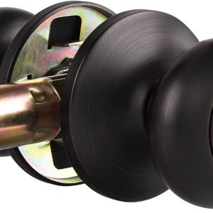 Entry Door Knobs Keyed Alike 6 Pack, Modern Round Interior/Exterior Door Knobs for Front Door/Bedroom, Classic  Door Handles Entrance Locks